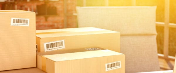 Magazyn ecommerce ilustracja